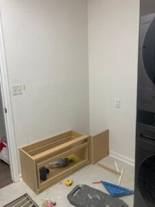 Custom shelving installation handyman in Denver